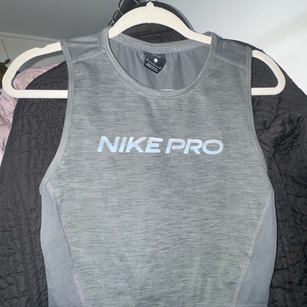 Nike Pro Dri-FIT Charcoal Tank